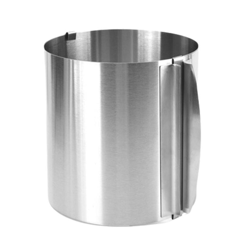 Pierścienie do musów ze stali nierdzewnej, okrągłe formy z podziałką, nierdzewne, regulowane formy do pieczenia, nierdzewne narzędzie do dekorowania ciast