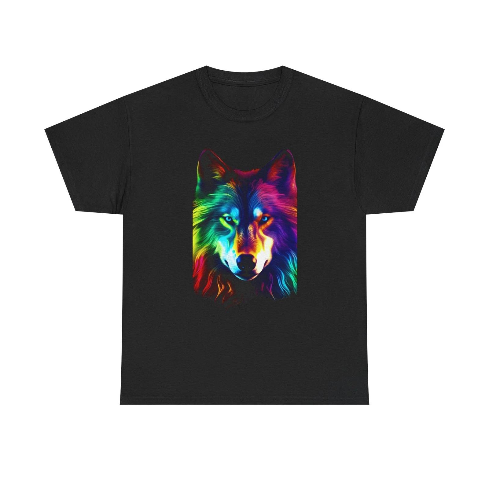 Neon Wolf Unisex Heavy Cotton Tee 2XL