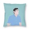 Louis Theroux Journalist Square Pillowcase Polyester Linen Velvet Creative Zip Decor Pillow Case Sofa Seater Cushion Cover