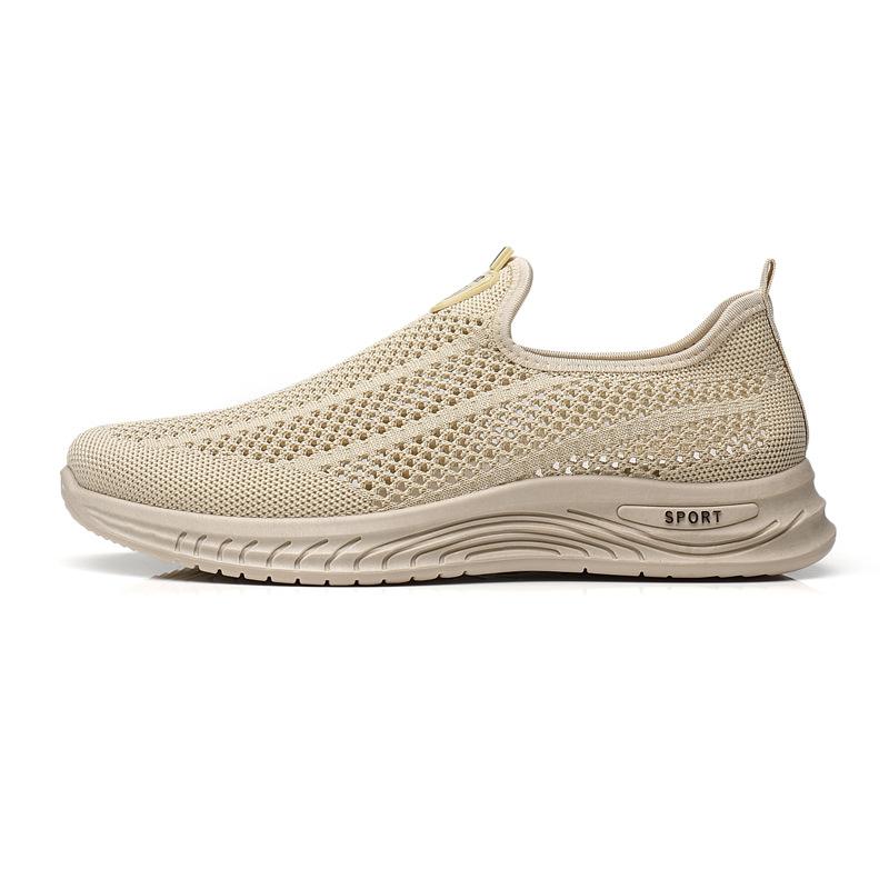 Męskie Sneakersy Klasyczne Buty Casual Oddychające Siateczkowe Buty do Biegania Bez Sznurowadeł Lekkie Buty Męskie