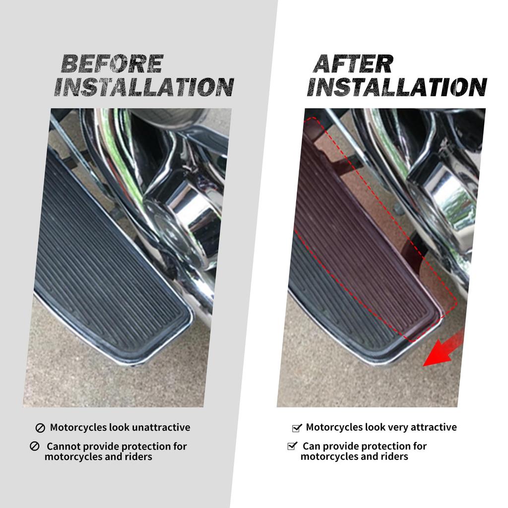 HDBUBALUS Motorcycle Rider Floorboard Extension Pacer 1-1/4" Extension Kickstand Extender 1.25" Kit for Harley