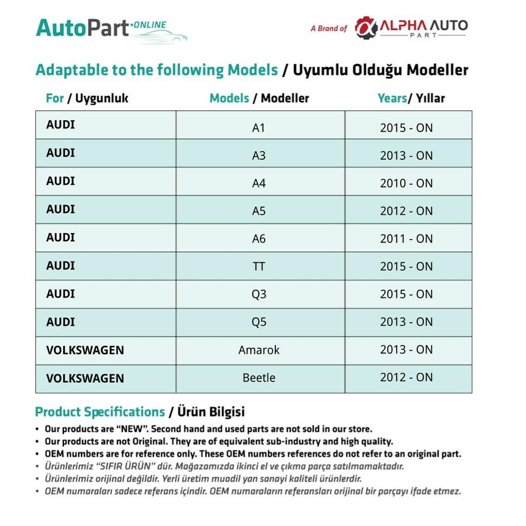 Injector Pressure Pipe for  OEM:03L130301AT
