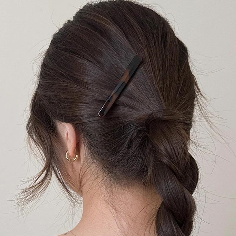 Neue Acetal-Leoparden-Haarspangen für Damen Koreanische Serie Kleine Größe Seitenpony Entenschnabel-Clip Halb hochgestecktes Haarzubehör