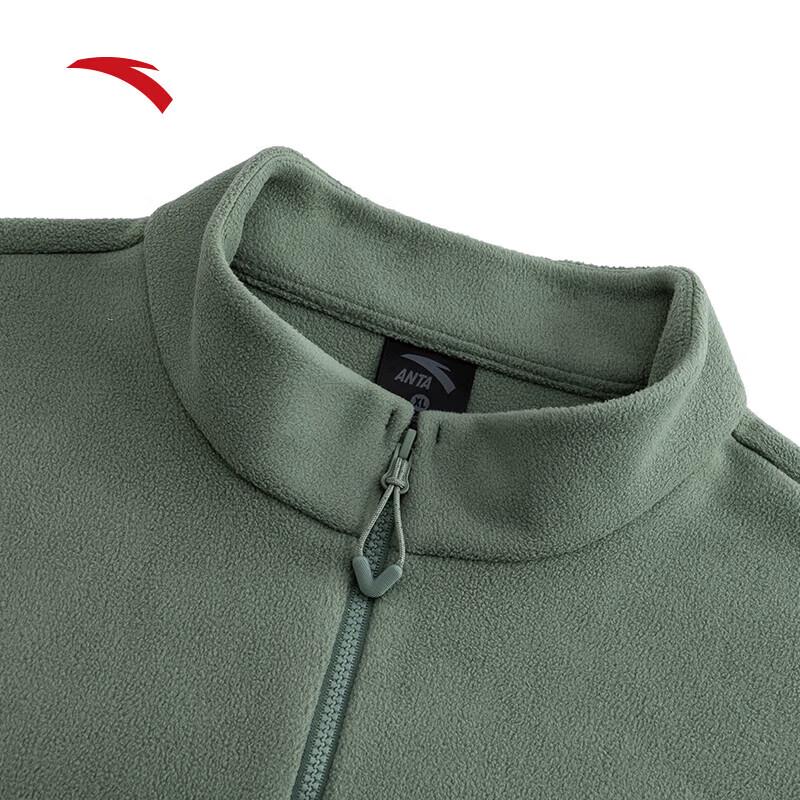 ANTA Men's Fleece Half-Zip Stand-Collar Pullover