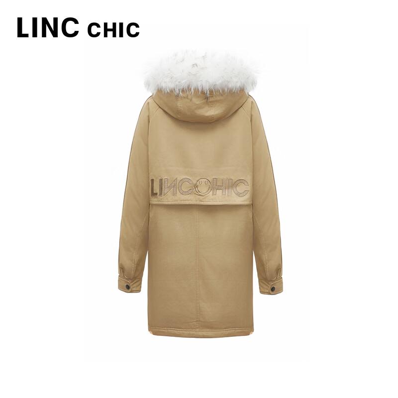 Jinyujie Women's Lightweight Fur Collar Duck Down Parka