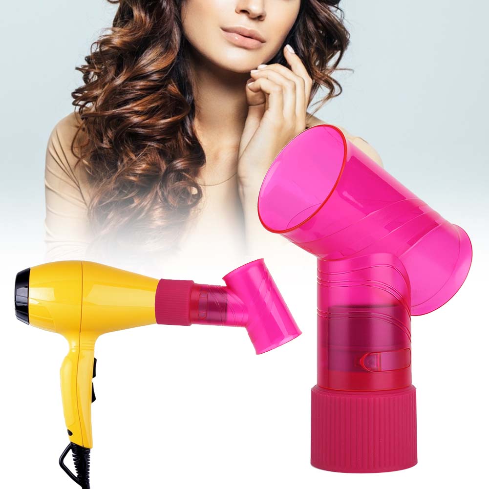 Professionel Hårtørrer Diffuser til Krøllet Hårtørrer Frisør Styling Tilbehør (Pink)