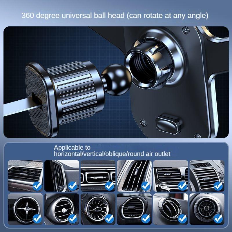 Car Phone Holder New Car Phone Holder Navigation Anti-Shake Support Frame Car Interior Air Outlet Fixed