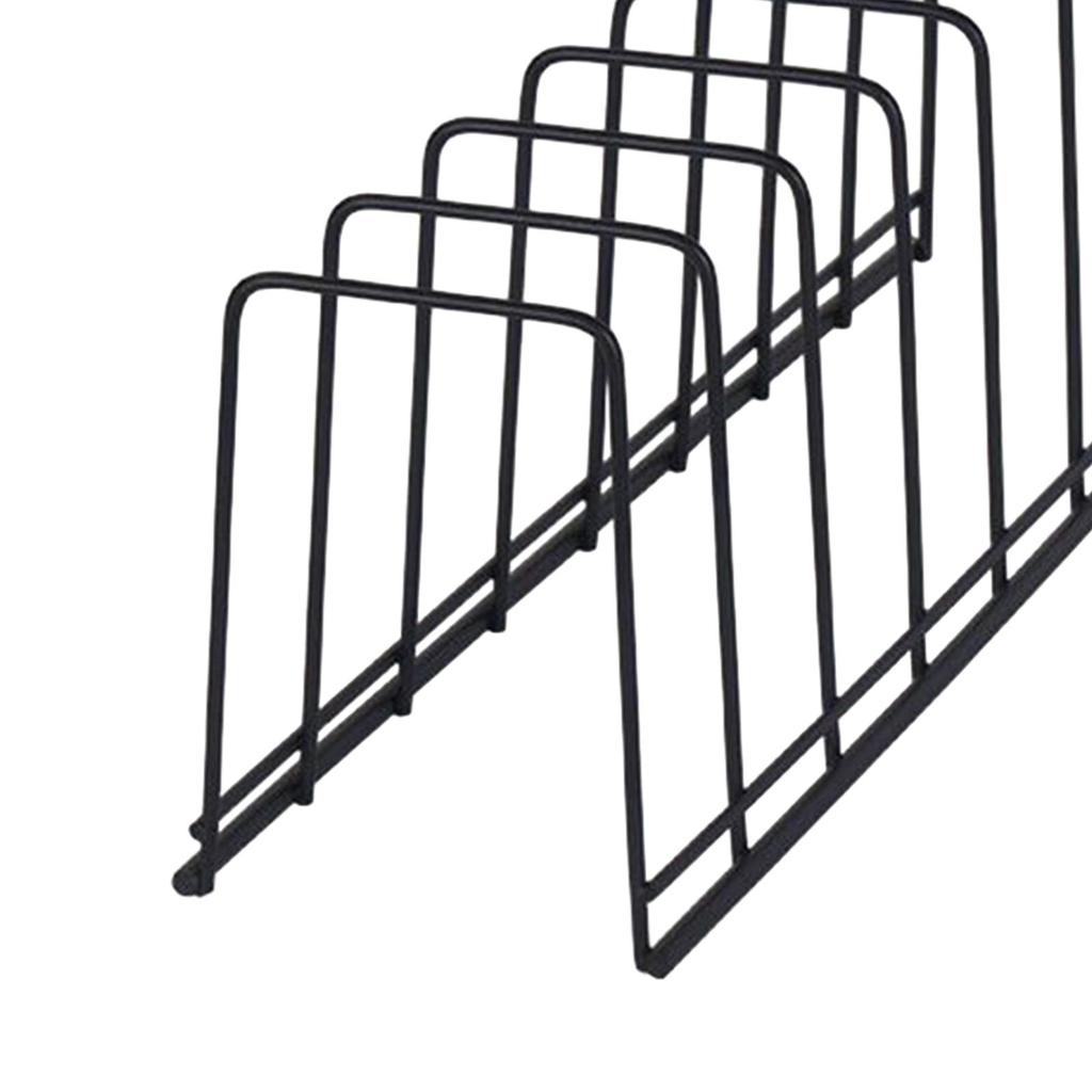 Dish Storage Rack Lid Organizer Serving Tray Space Saving Plate Organizer Dish Drying Rack for Kitchen Dining Room Cabinet