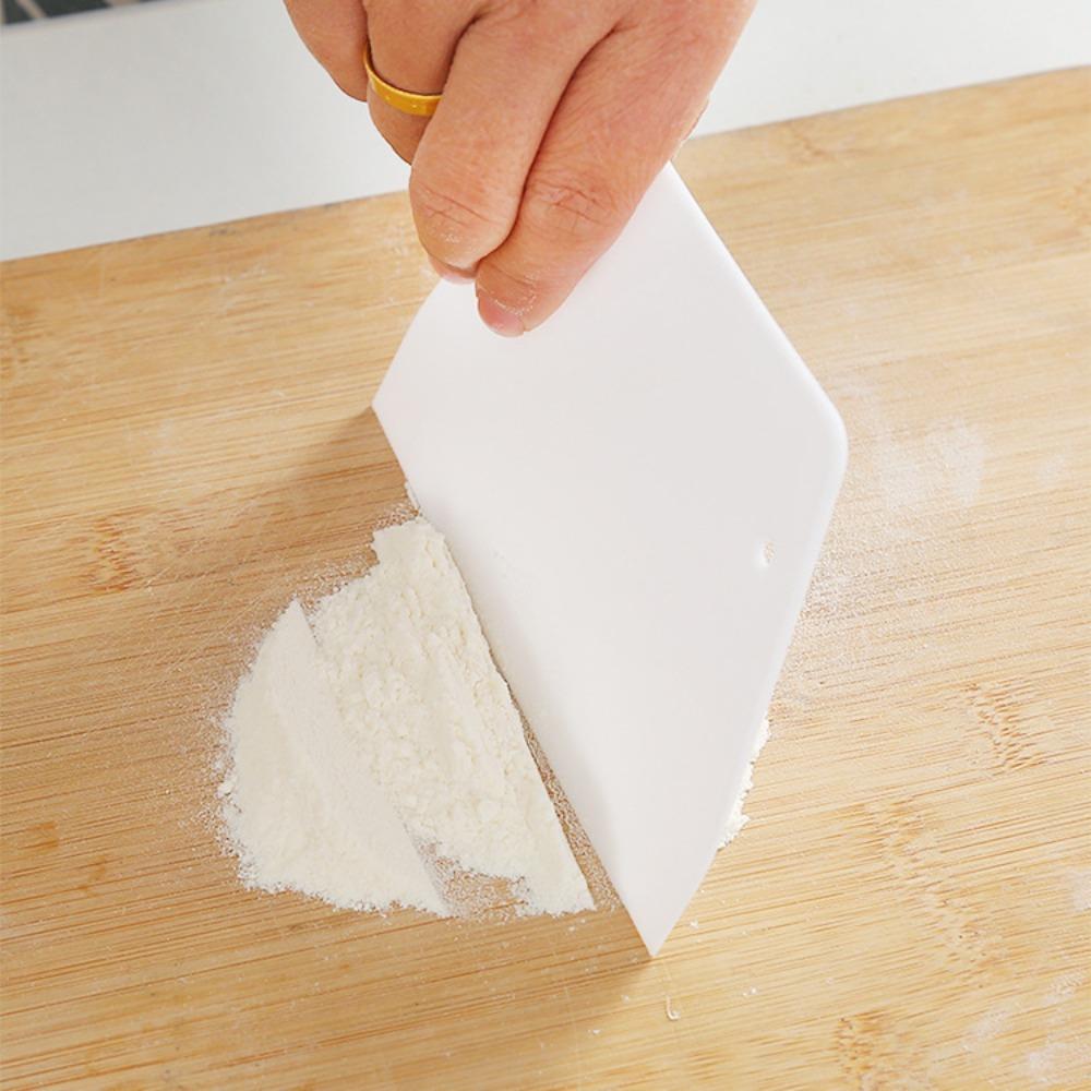 Plastic Cream Cake Cutter, Trapezoidal Dough Cut Oil Scraping Panel Baking Scraper Cake Scraper