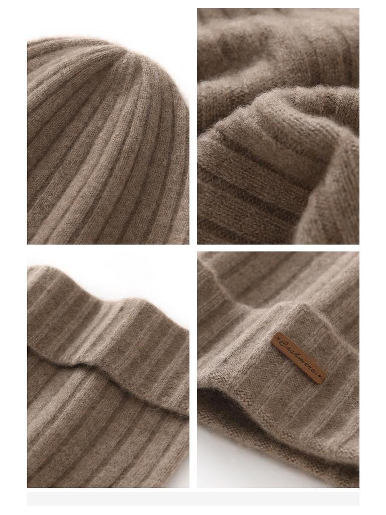 25 H/W Neue Unisex Extra Dicke Doppelsträngige Kaschmir Umschlagmütze: 100% Reines Kaschmir