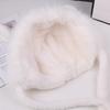 Winter cute furry rabbit ears plush hat women's ear protectors plush thickened thermal ear protectors