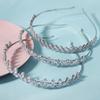 Meier Minimalist zircon crown - premium full diamond tiara - bridal wedding headpiece