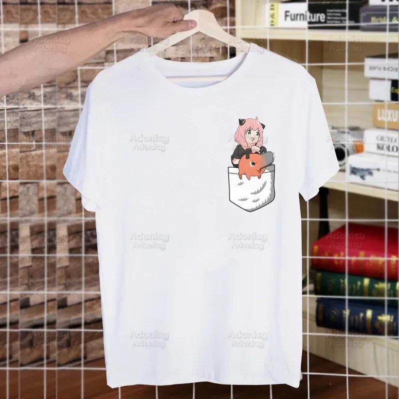 Spy X Family Spy Family Anya Smug Tshirt Men Shirt Harajaku Mens Casual Yor Forger Loid Forger Bond Forger Tee Short Sleeve Tops