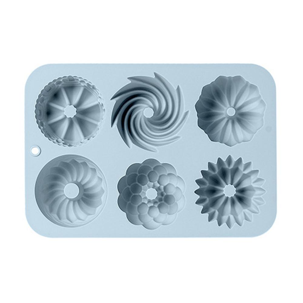 Non-Stick Fluted Tube Cake Pan Silicone Cake Molds  For Candy Making Chocolate Crafting