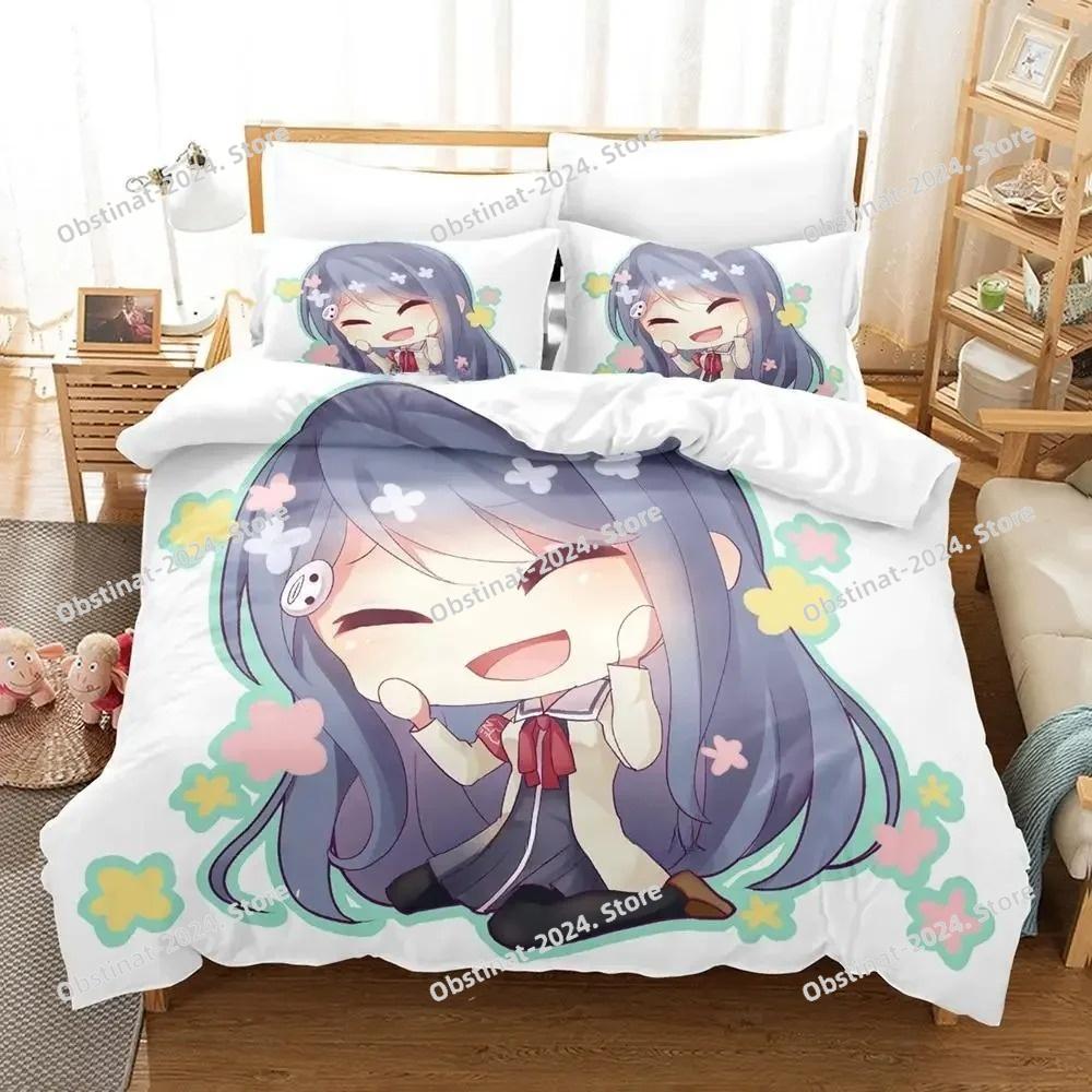 New Aho Girl Bedding Set Single Twin Full Queen King Size Bed Set Adult Kid Bedroom Duvet cover Sets Cool Anime Bed Sheet Set