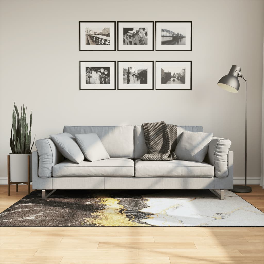 Washable Multicolored Rug 120 x 180 cm