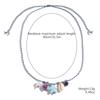 Summer Ocean-Style Starfish Necklace with Colorful Rope and Ceramic Pendant