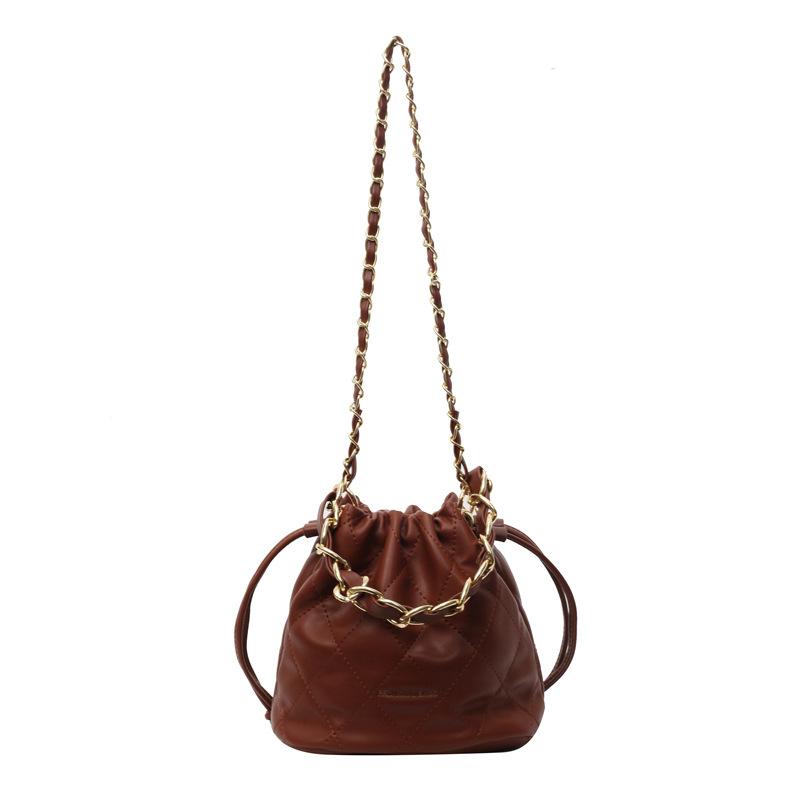 Today's popular bag women's new diamond chain hand bag shoulder messenger bag bucket bag