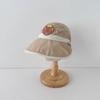 Children's sun protection hat with large eaves summer thin design girls' UV resistant empty top sun protection hat baby sun hat