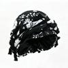 fringed headscarf hat, solid color cashew print twist tail hat, hip hop twist braided hat