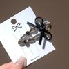 Elegant 2025 Korean Bow Pearl Rhinestone Hair Clip - Internet Celebrity Style