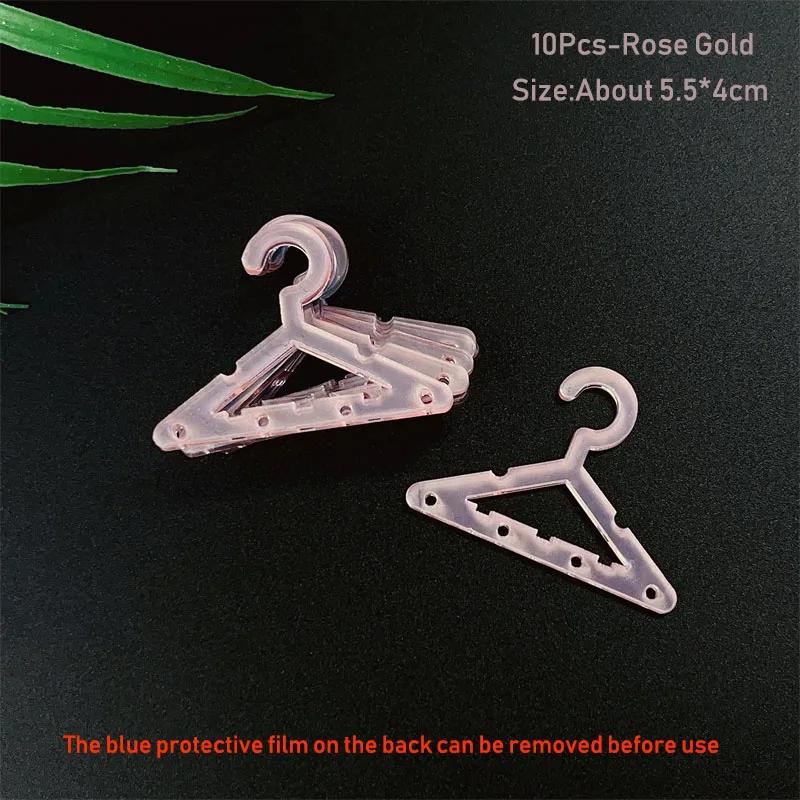 Coat Hanger Shape Acrylic Earrings Display Stand Polymer Clay Soft Pottery Earrings Holders Tabletop Jewelry Display Organizers