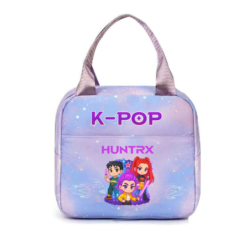 KPop lovci démonů Kancelářští pracovníci S obědovým sáčkem Přenosný izolovaný velkokapacitní obědový sáček Taška přes rameno Dvouúčelový