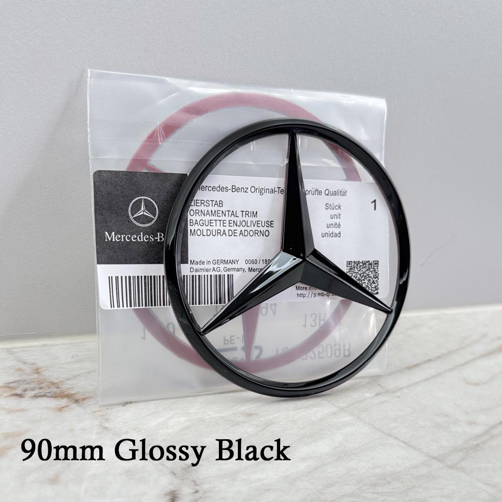 

1pcs 90mm ABSc Sticker for Mercedes Benz S320 W164 W203 W204 W168 C180 E320 A200 CLA CLK CLS ML