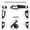 Carbon Fiber Stickers for Mercedes-Benz GLK200/260/300 (2013-2016): Center Console & Door Panels