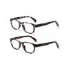 TUREZING 2 Pairs of Reading Glasses for Women Rectangular HD Lenses High Quality Frame Prescription Eyewear 0 +1 +2 +3 +4