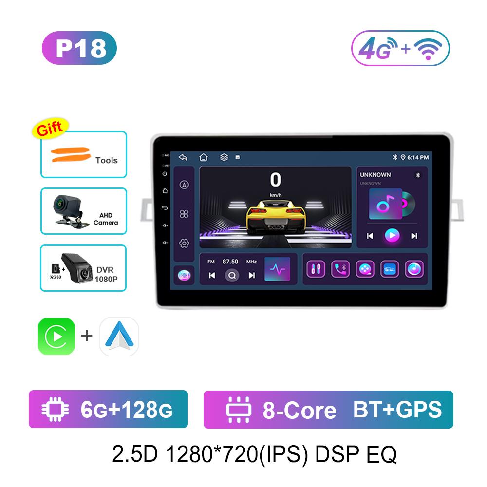 Carplay for Toyota Verso R20 2009 - 2018 Android Intelligent System GPS Navi Video Multimedia Player WiFi BT 4G Touch Screen