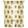 Modern Sunflower Tulle Curtains Living Room Kitchen Bedroom Cafe Hotel Home Decor Curtain With Sheer Polyester Perfect For