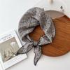 Scarf Women Cotton Linen Neck Head Scarves Headscarf Small Shawl Small Flower Thin Neckerchief Triangle Scarf Hair Scarf INS
