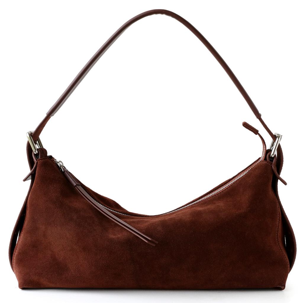 Small Niche Design, High-end Casual Frosted Cowhide, Lazy Retro Underarm Shoulder Crossbody Bag for Women