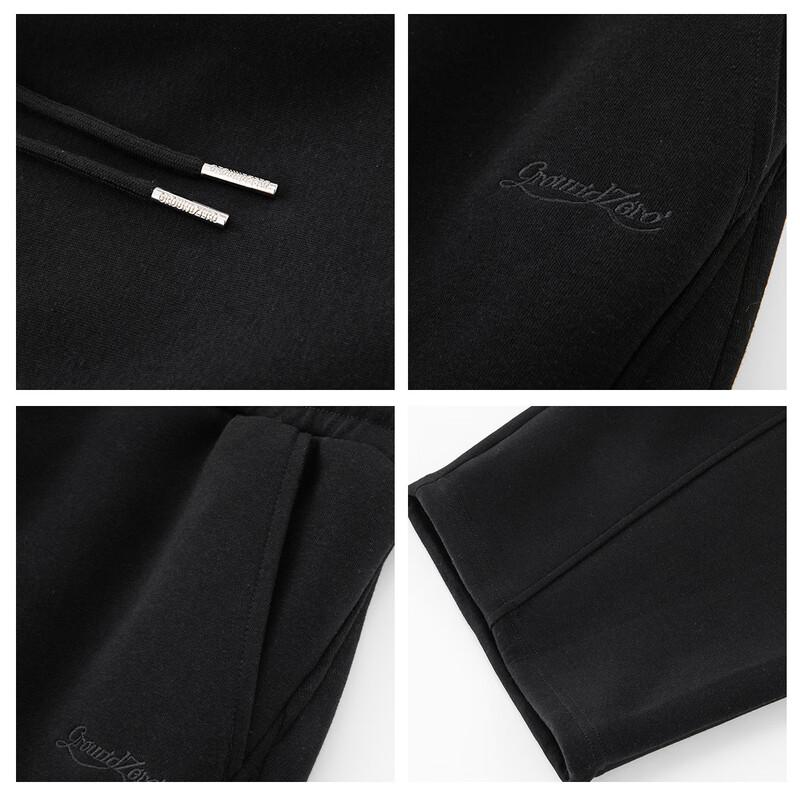 GROUND ZERO Women's Embroidered Wide-Leg Casual Pants