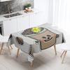 Abstract Art Food Illustration Tablecloth Oil-proof Tablecloth Waterproof Picnic Fabric Nordic Home Decoration