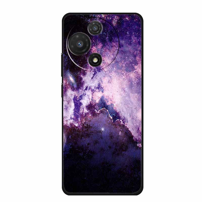For TCL 605 Case Fashion Flower Protective Black Silicone Soft TPU Back Cover Case For TCL 60 5G 60 SE Case 60SE Coque Funda Bag