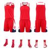Wholesale basketball jersey double pocket basketball jersey men's training jersey group buying print adult children's jersey
