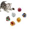 6PcsMylar Crinkle Folie Bälle Katze Kätzchen Sound Spielen Spielzeug Knistern Papier Rascheln