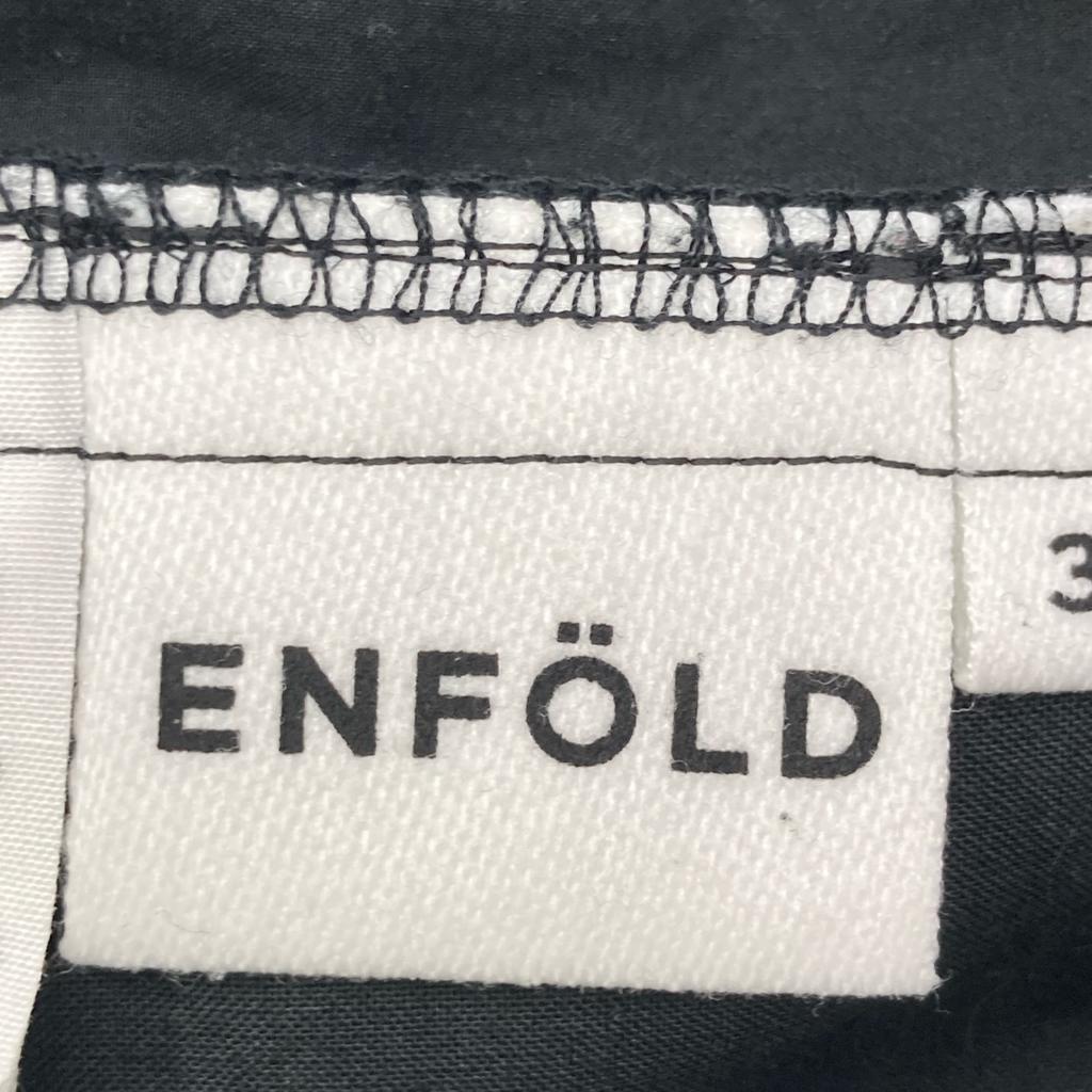 ENFOLD [Made in 2011] 300GS231-1710 EGG PANTS Bottoms 36 blackUsed
