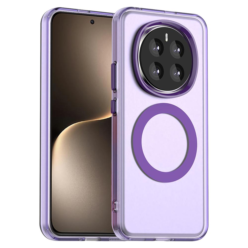 

For Honor Magic7 5G Case Compatible with MagSafe PC+TPU+PET Anti-Drop Phone Cover Purple