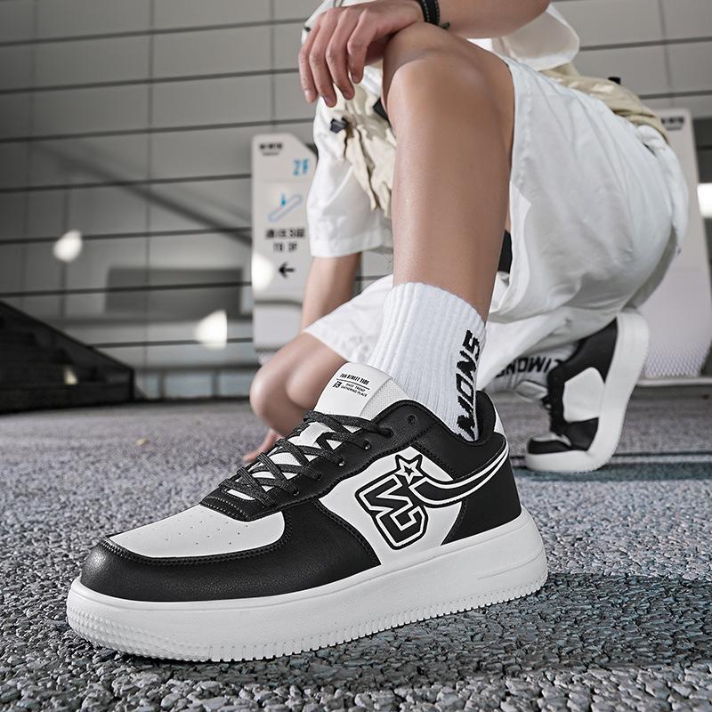 New white student versatile comfortable breathable sports fashion casual shoes men's and women's platform white shoes