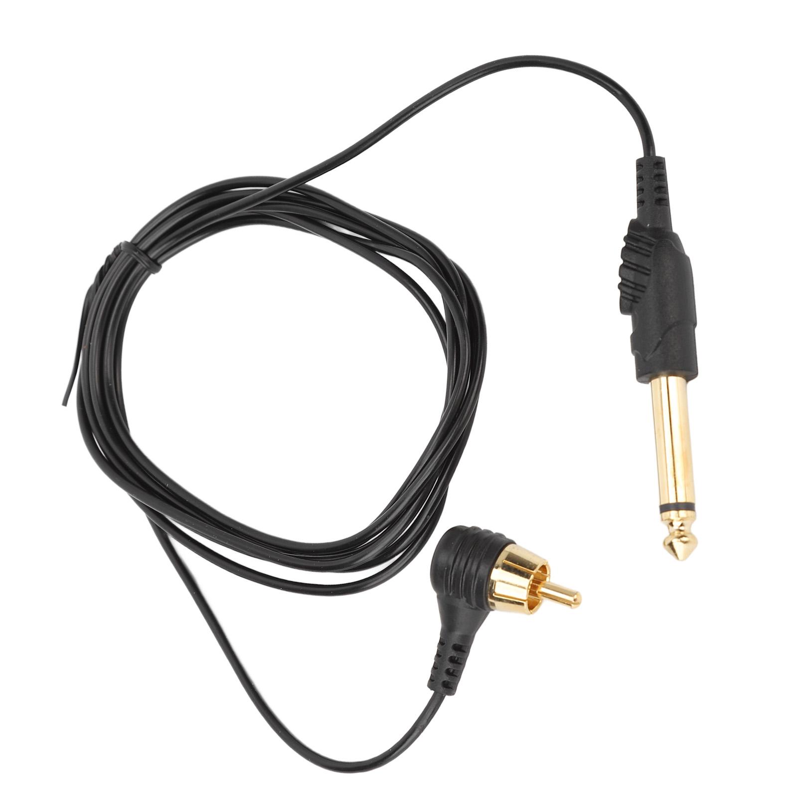 

6.2ft RCA Tattoo Clip Cord TPE Tattoo Clip Cable Tattoo Machine Power Cord Tattoo Pen Power Supply