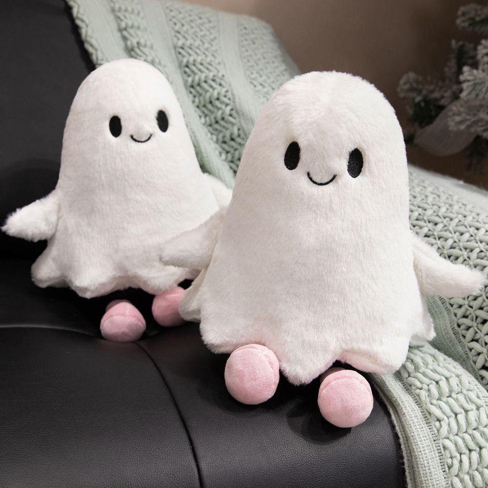 Simulation Cartoon Ghost Doll Toy Fluffy Holloween Ghost Pillow Little Ghost Plush Doll  Kids Gifts