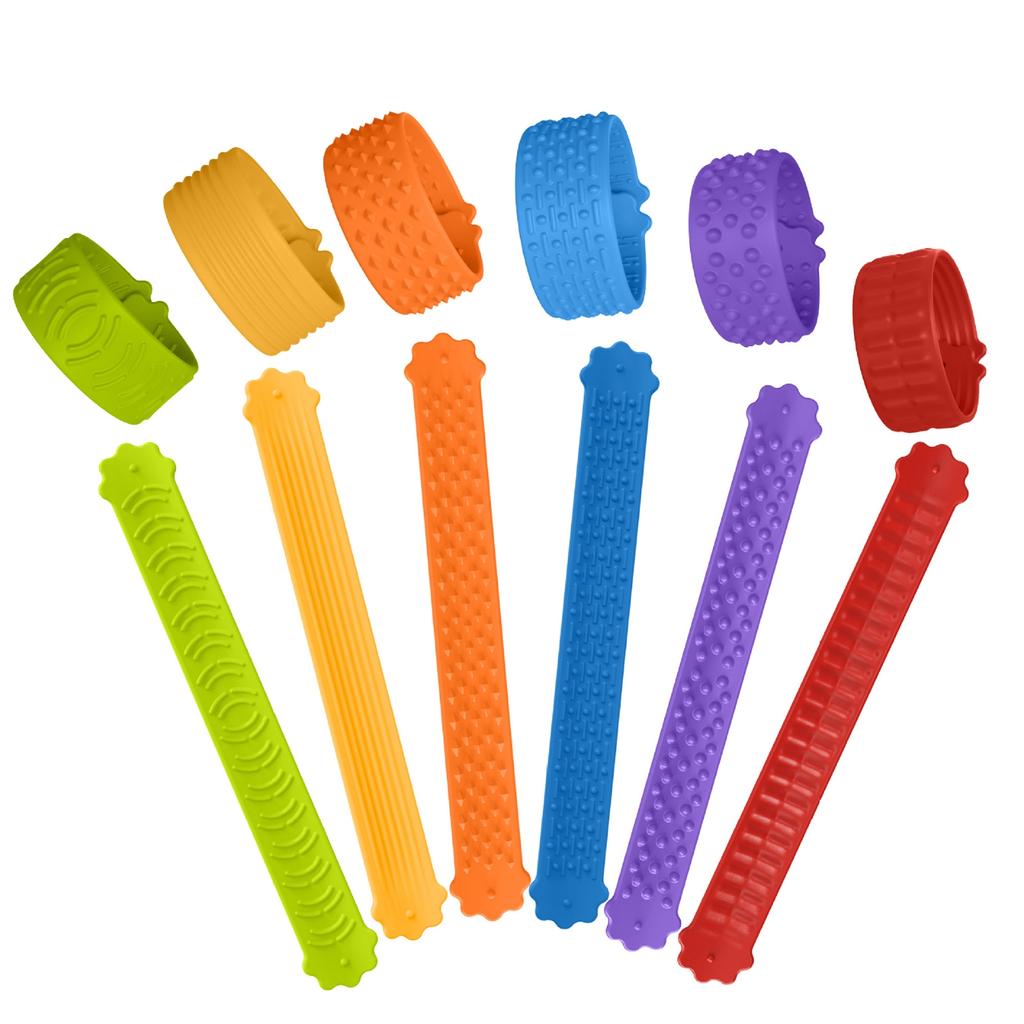 Children'S Educational Sensory Toys, Silicone Wristband, Sensory  Ring, Stress,Relieving Toy