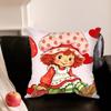 Cute Strawberry-Y S-Shortcake-Girl Various Sizes Square Pillowcase For Car Home Bedchamber Decor