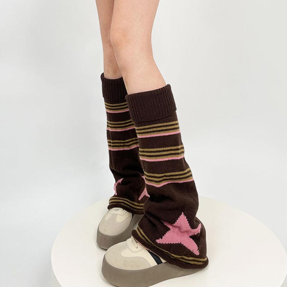 Knitted Leg Warmers Keep Warm Gothic Y2K Stockings Harajuku Boot Cuffs Cover Stockings  Gift