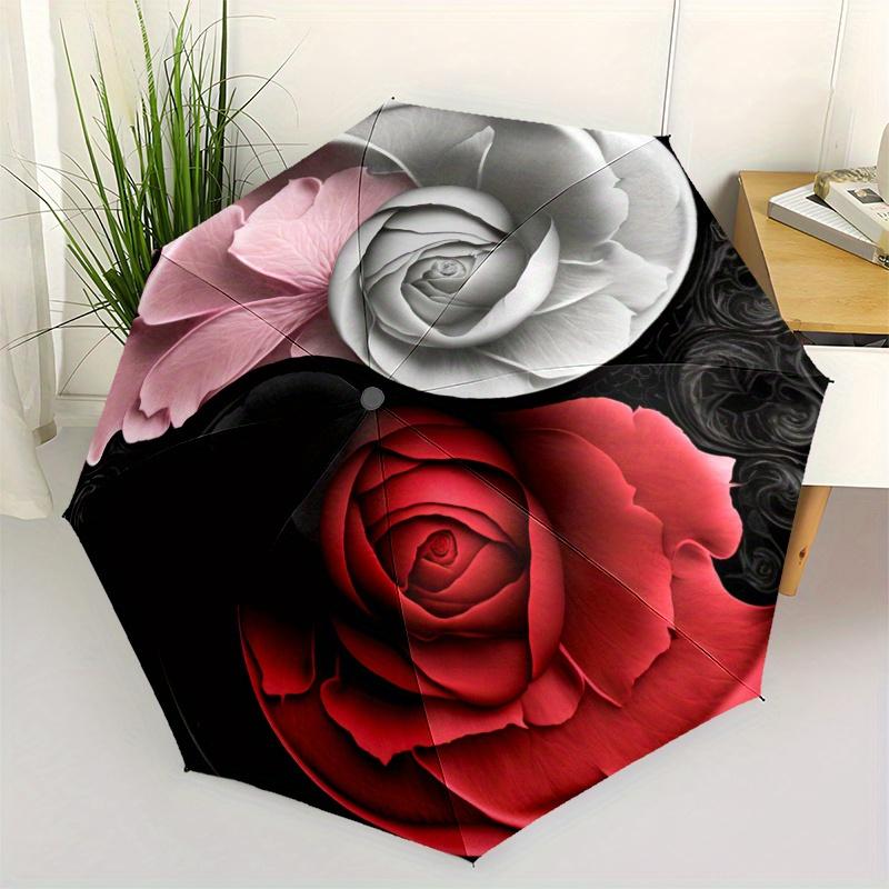 Yin Yang Floral Balance: Aesthetic Harmony in Design Umbrella, Christmas Gift Y390