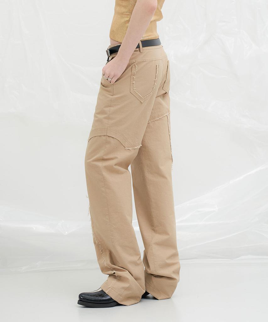 Yusentig Low-Cut Cotton Pants Beige Aw4Sl25191