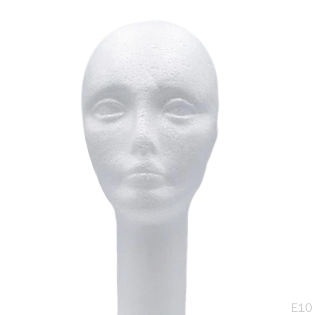 Female Headband Headset Display Head Manikin White
